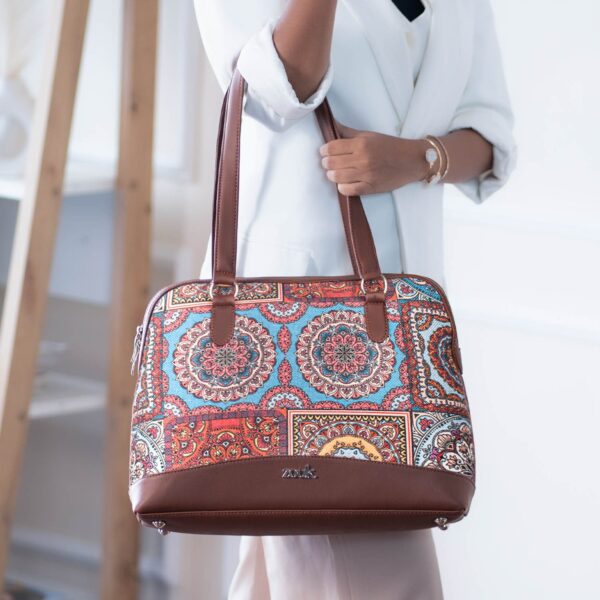 Multicolor Mandala Print Carry All Work Bag