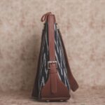 Ikat Wave and Seashell Motif - Office Bag & Chain Wallet Combo - Image 4