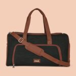 Jet Black Weekender Duffle Bag - Image 4