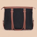 Jet Black Women's Office Bag - Image 3
