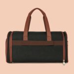 Jet Black Weekender Duffle Bag - Image 5