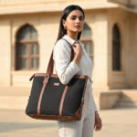 Jet Black Women's Office Bag - Image 2