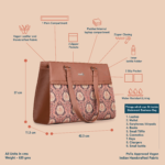 Jodhpur Damask Statement Business Bag - Image 5