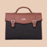 Konkona Heritage Satchel Bag - Jet Black - Image 3