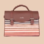 Konkona Heritage Satchel Bag - Qutub Stripes - Image 3