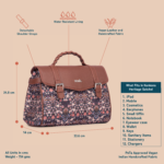 Konkona Heritage Satchel Bag - Kashmir Blooms - Image 4