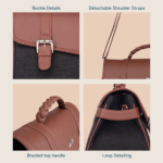 Konkona Heritage Satchel Bag - Jet Black - Image 8