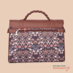 Konkona Heritage Satchel Bag - Kashmir Blooms - Image 5
