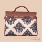 Konkona Heritage Satchel Bag - Mughal Motif - Image 5