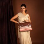 Konkona Heritage Satchel Bag - Qutub Stripes
