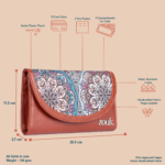 Multicolor Mandala Print Kyra Flap Wallet - Image 4