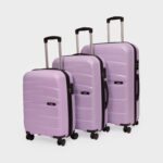 Lilac Aira Trolley Bag Combo - Set of 3 (Cabin & Medium & Large)
