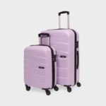 Lilac Aira Trolley Bag Combo (Cabin & Large)