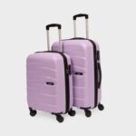 Lilac Aira Trolley Bag Combo (Cabin & Medium)