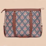 Mughal Garden Print & Paisley Print - Women's Office Bag & Chain Wallet Combo - Image 3