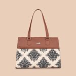 ZIP-Mughal Motif Statement Business Bag - Image 3