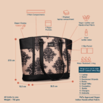 Mughal Motif Classic Commute Office Bag - Image 5