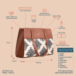 Mughal Motif Statement Business Bag - Image 5