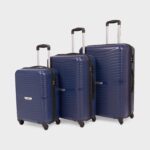 Navy Zoya Trolley Bag Combo Set of 3 (Cabin & Medium & Large)