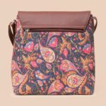 Jodhpur Damask & Paisley Print - Luna Handbag & Flap Sling Bag Combo - Image 7