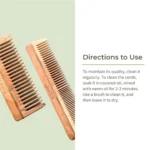 Ecotyl Vegan Neem Wood Comb Combo – Eco & Antimicrobial Hair Care - Image 2