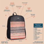 Qutub Stripes Statement Backpack - Image 4