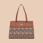 Royal Indian Peacock Motif Statement Business Bag - Image 3