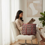 Royal Indian Peacock Motif Women's Office Bag - Image 2