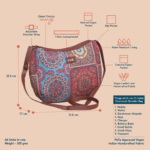 Multicolor Mandala Structured Shoulder Bag - Image 5