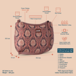 Jodhpur Damask Structured Shoulder Bag - Image 3