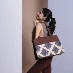 ZIP-Mughal Motif Statement Business Bag