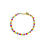 Multicolor Beads Golden Bracelet - Image 3