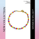 Multicolor Beads Golden Bracelet - Image 2
