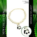 Panda Imitation Pearl Charm Bracelet