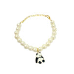 Panda Imitation Pearl Charm Bracelet - Image 2