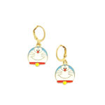 Doremon Multicolor Golden Earrings - Image 2