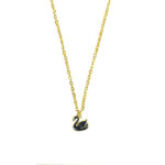 Black Swan Golden Charm Necklace - Image 2
