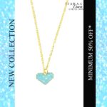 Blue Heart Chain Charm Pendant