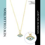 Blue Evil Eye Pendant Charm Necklace