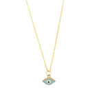 Blue Evil Eye Pendant Charm Necklace - Image 2