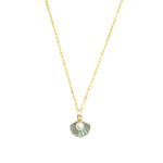 Blue Shell Pearl Charm Pendant - Image 2