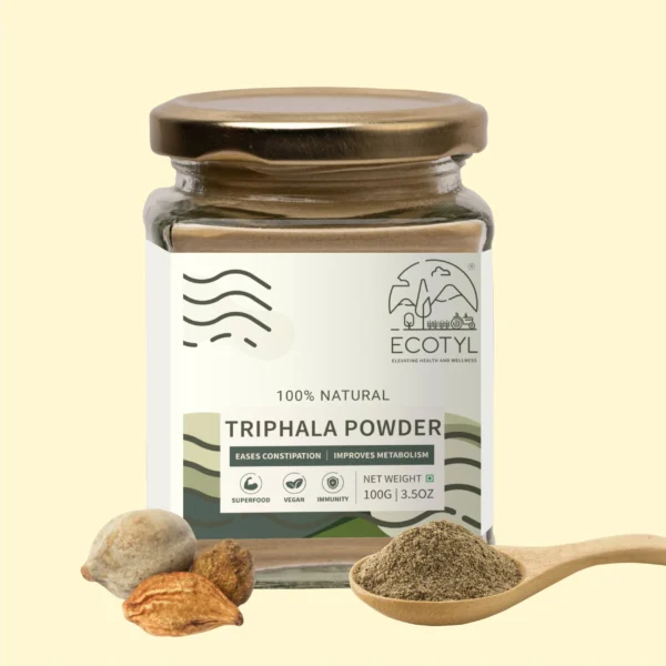 Organic Triphala Powder – Ayurvedic Digestive & Wellness Support (100 g)