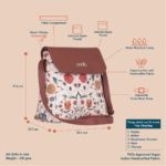 Junagarh Florals Flap Sling Bag - Image 6