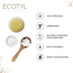 Ecotyl Organic Cold‑Pressed Virgin Coconut Oil – Pure & Natural 500 ml - Image 3