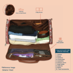 Kovil Blue Weekender Duffle Bag - Image 9