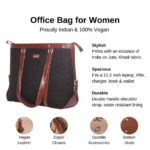 Jet Black Women's Office Bag - Image 11