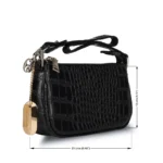 Sugarush Adriana Textured Women's Vegan Leather Sling Bag - Image 3