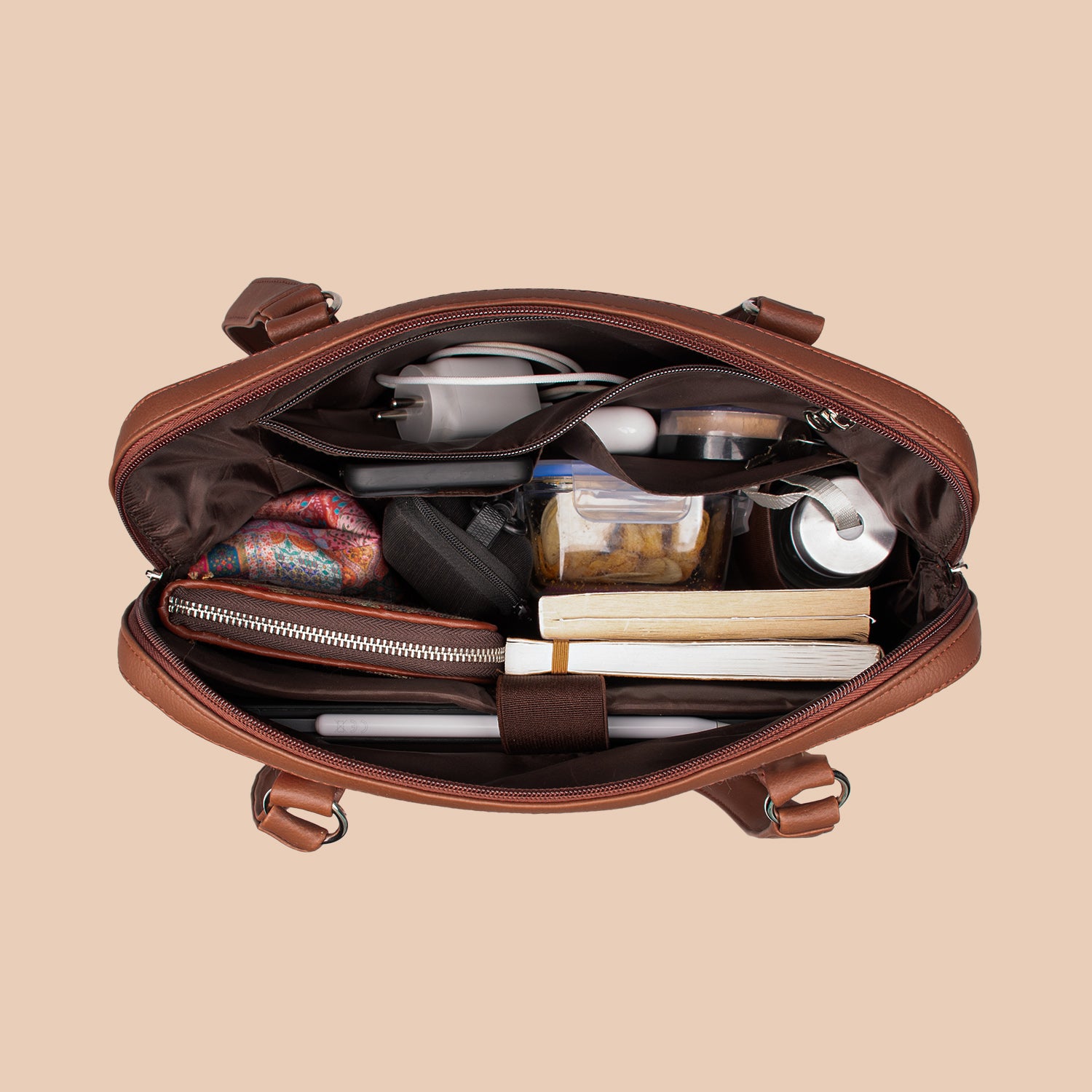 Multicolor Mandala Print Carry All Work Bag - Image 8