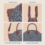 Konkona City Satchel Bag - Aravalli Abstract - Image 9