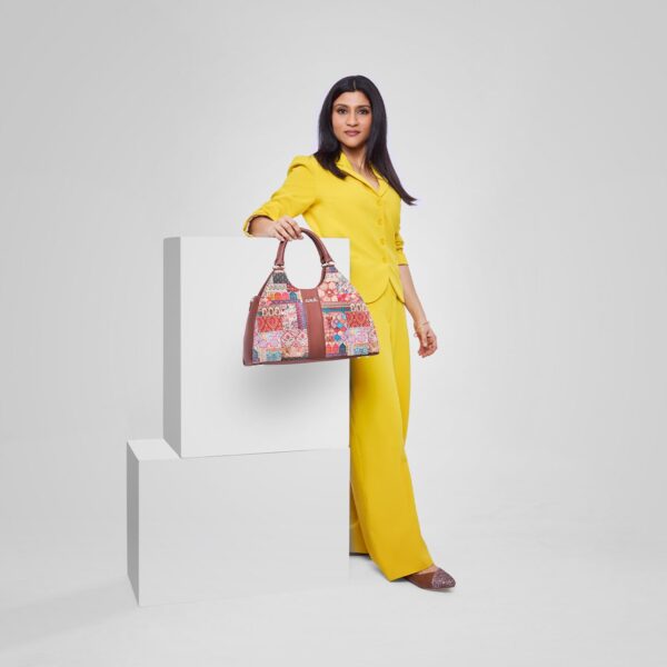 Konkona Statement Satchel Bag - Kutch Gamthi